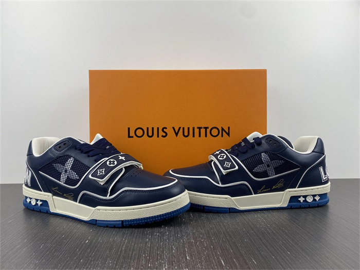 l**is V*t*n trainer navy mesh  1a9deg