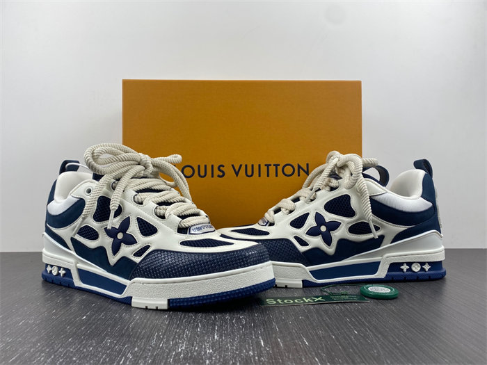 l**is V*t*n lv skate sneaker marine white 1aarrl