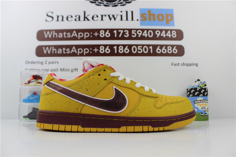 GOAT Dunk Low Premium SB ''Yellow Lobster''