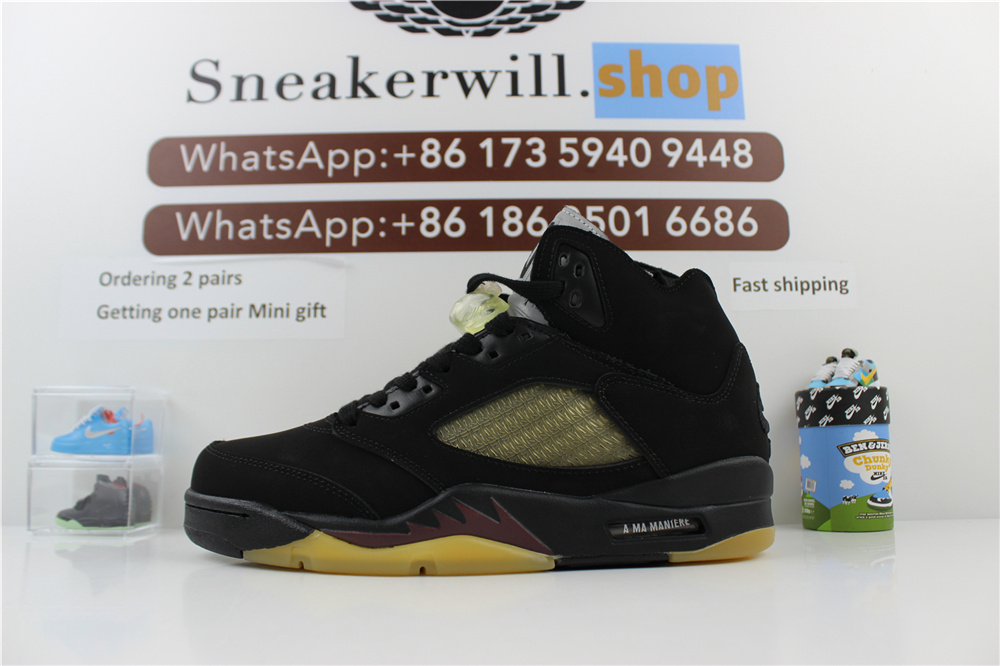GOAT A Ma Maniére X Air Jordan 5 Black