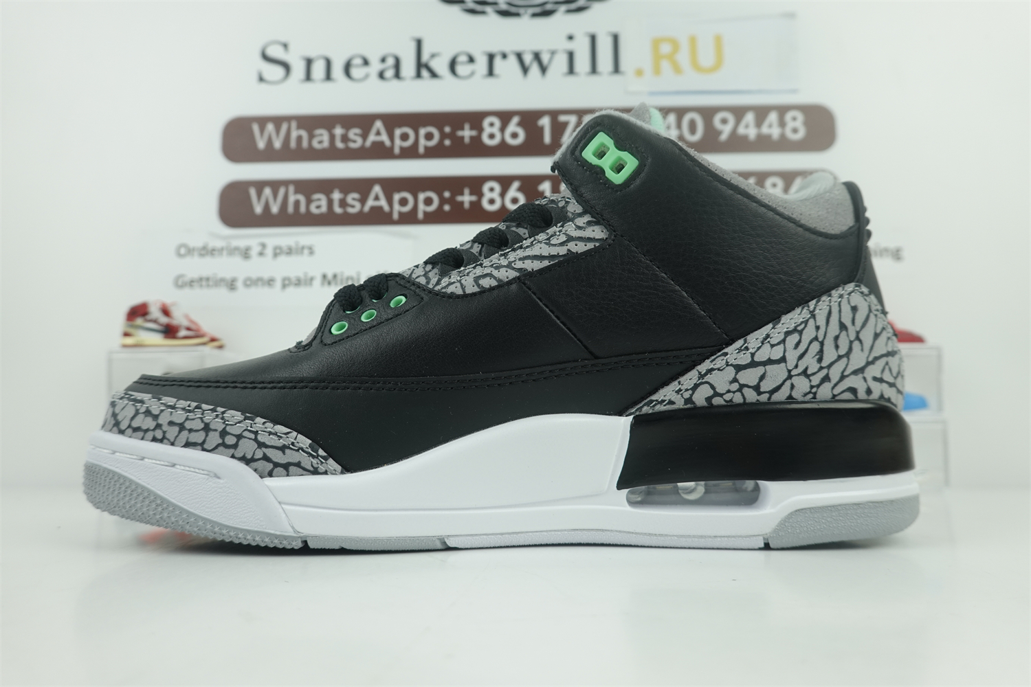 GOAT Air Jordan 3 Green Glow