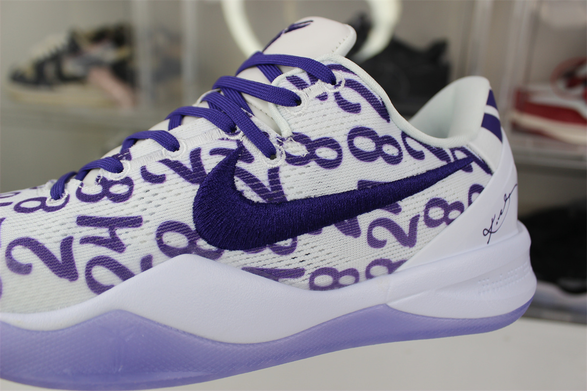 GOAT Nike Kobe 8 Protro “White Court Purple”
