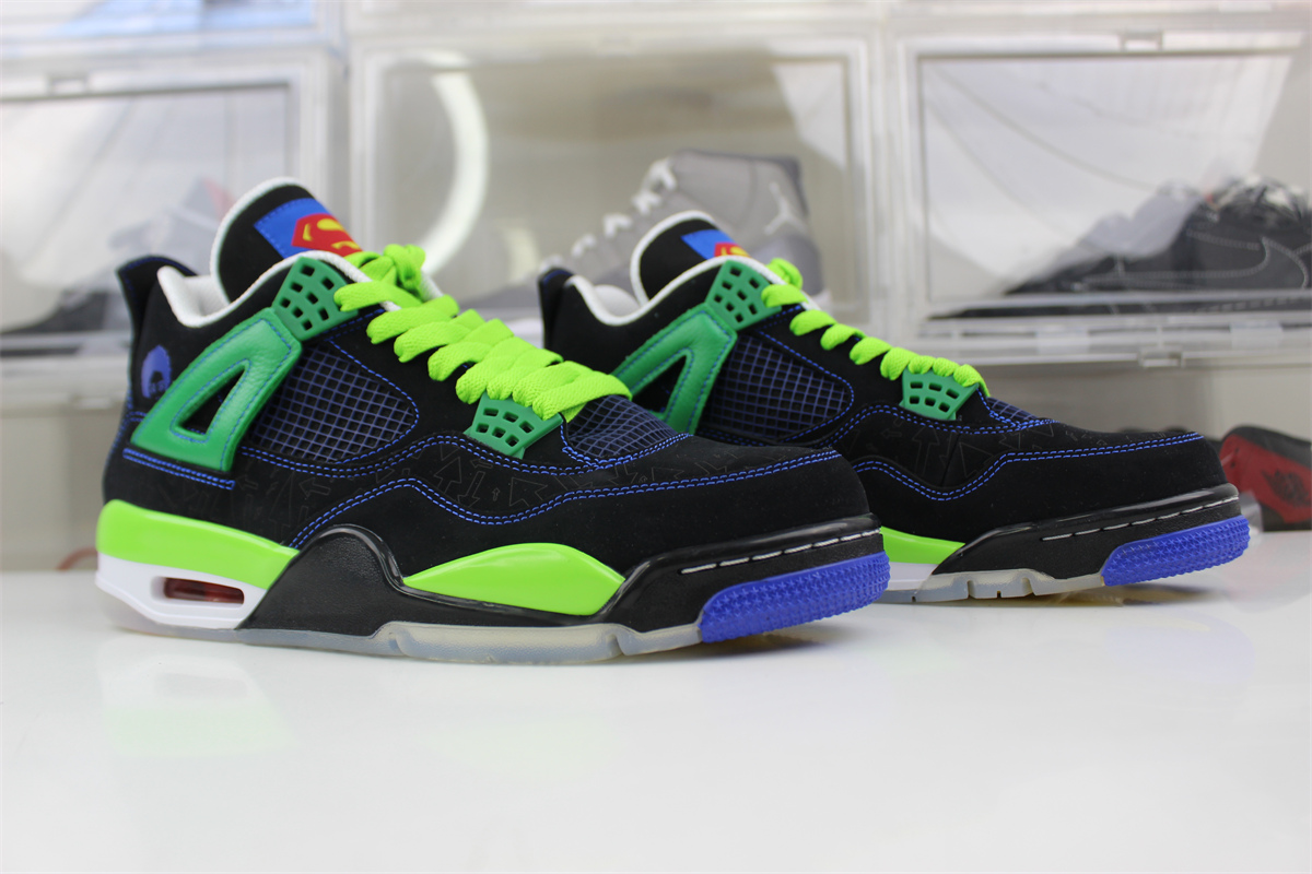 goat air jordan 4 doernbecher black green S*perman