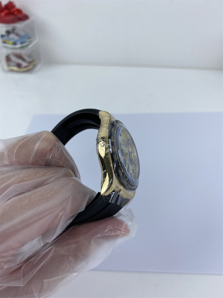 Rolex Trithong watch Golden colorway, 4130 machine (40x12.2mm)