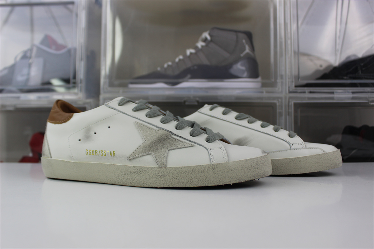 golden goose S*per-star white tan