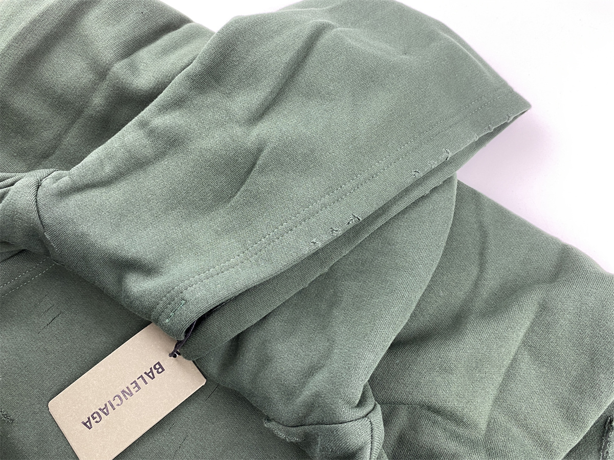 Ba*len*cia*ga green scratch hoodie (fit one size larger than regular one)